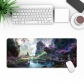 Eco-friendly Japanese / Chinese Style Mouse Pad 4mm Thickness for Gaming Keyboard Anti-slip Rubber Base Desk Mat